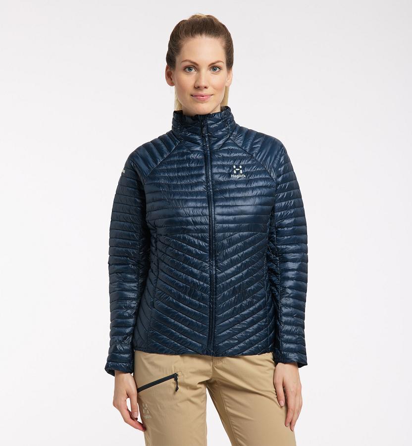 Haglöfs Womens L.I.M Mimic Down Jacket Dark Blue New Zealand 42601MWJS